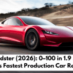 Tesla Roadster (2026): 0–100 in 1.9 Seconds – World’s Fastest Production Car Revealed