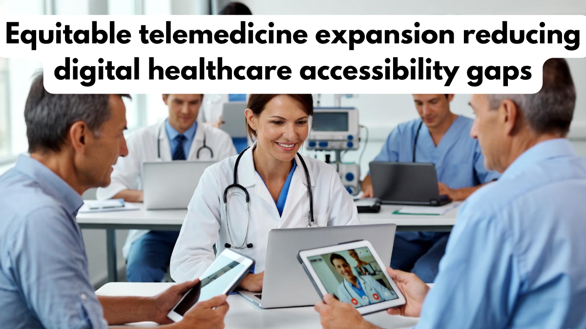 Equitable telemedicine expansion reducing digital healthcare accessibility gaps