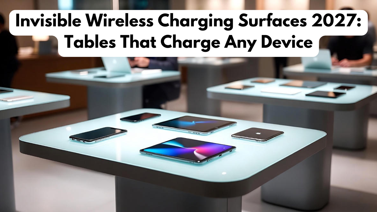 Invisible Wireless Charging Surfaces 2027: Tables That Charge Any Device