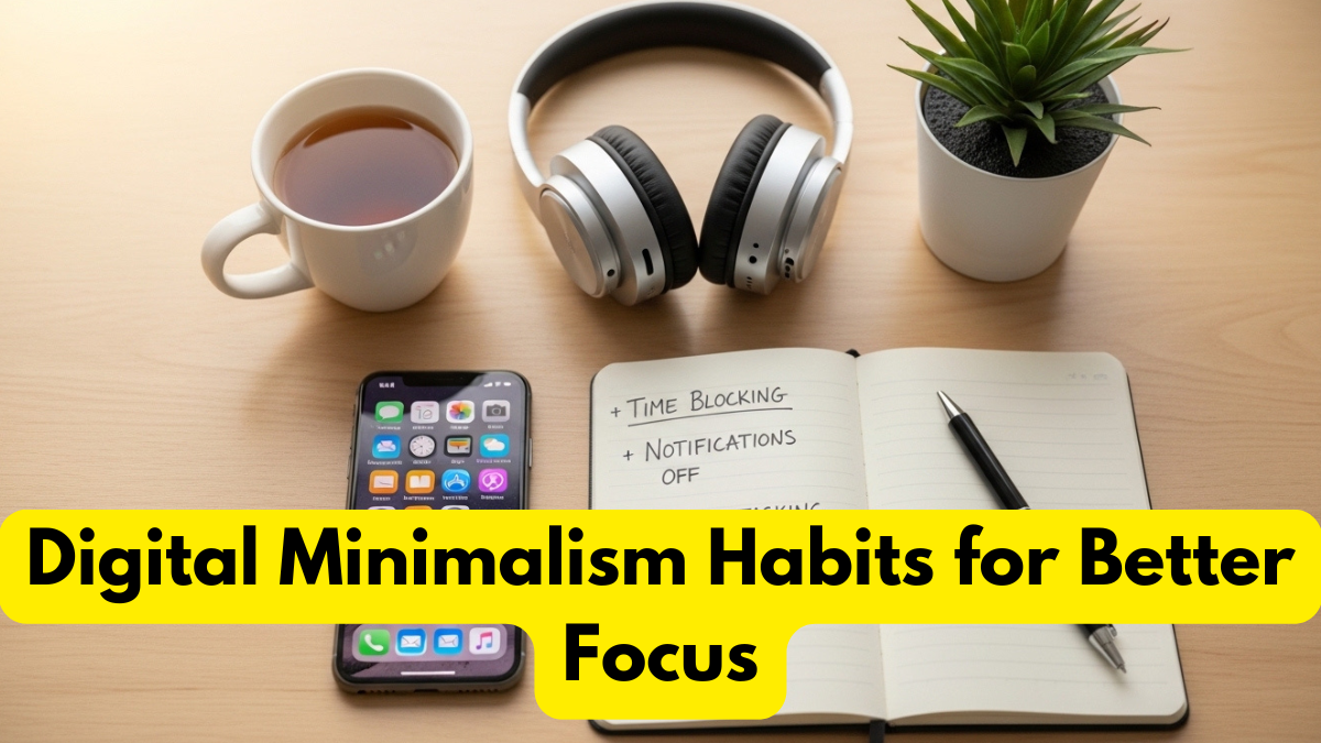 Digital Minimalism Habits for Better Focus