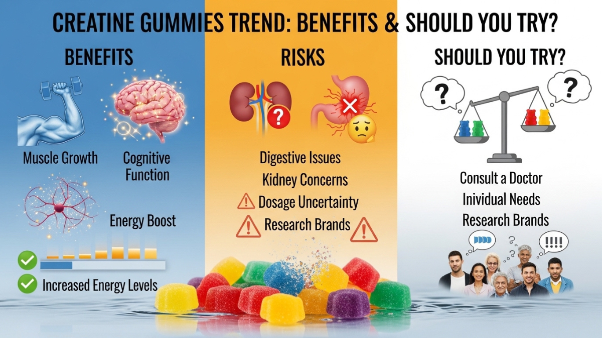 Creatine Gummies Trend: Benefits, Risks & Should You Try?